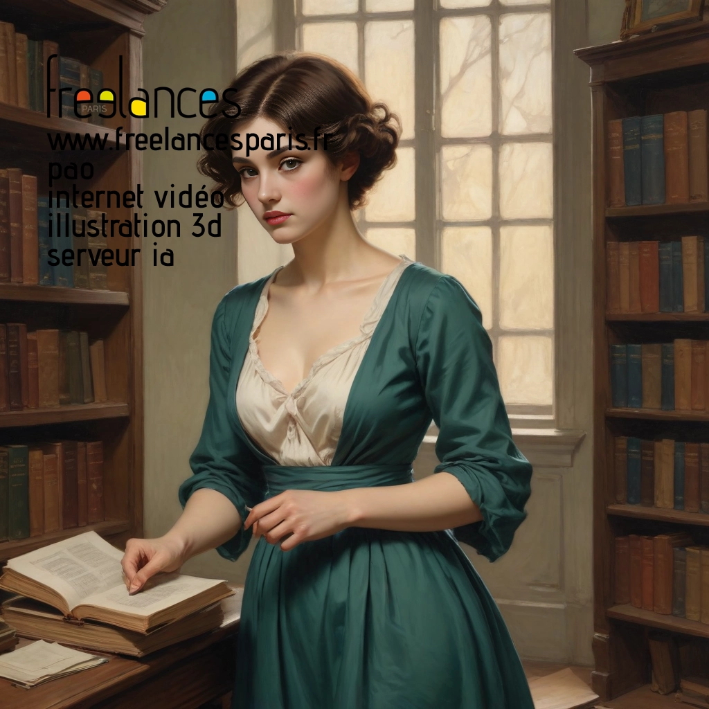 Pao mise en page internet vidéo illustration 3d serveur IA générative AI freelance paris studio de création magazines PI3O93I0